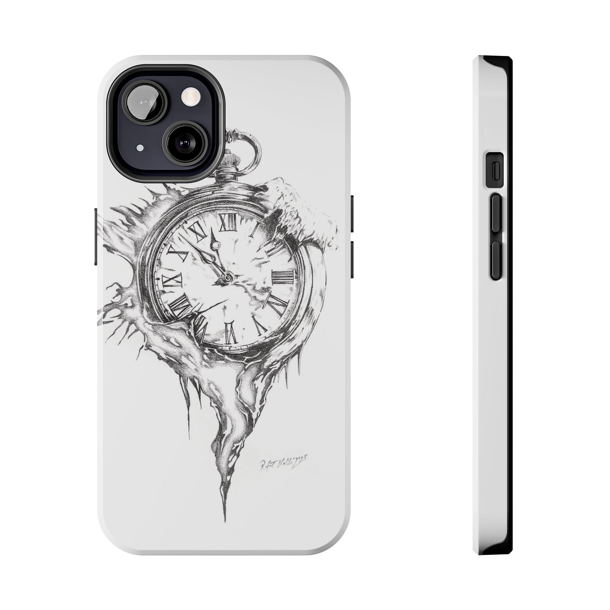Melting Pocket Watch Phone Case | Vintage Clock Illustration