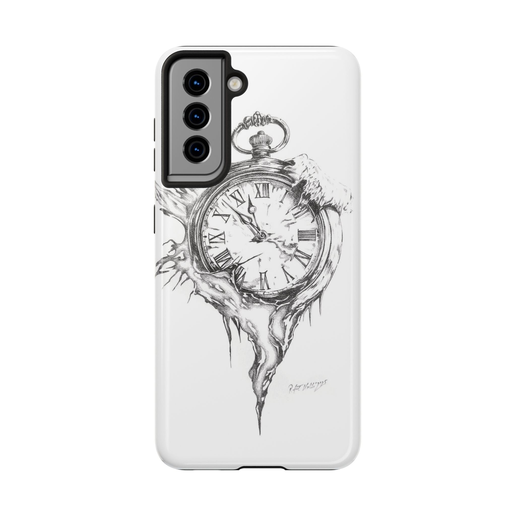 Melting Pocket Watch Phone Case | Vintage Clock Illustration