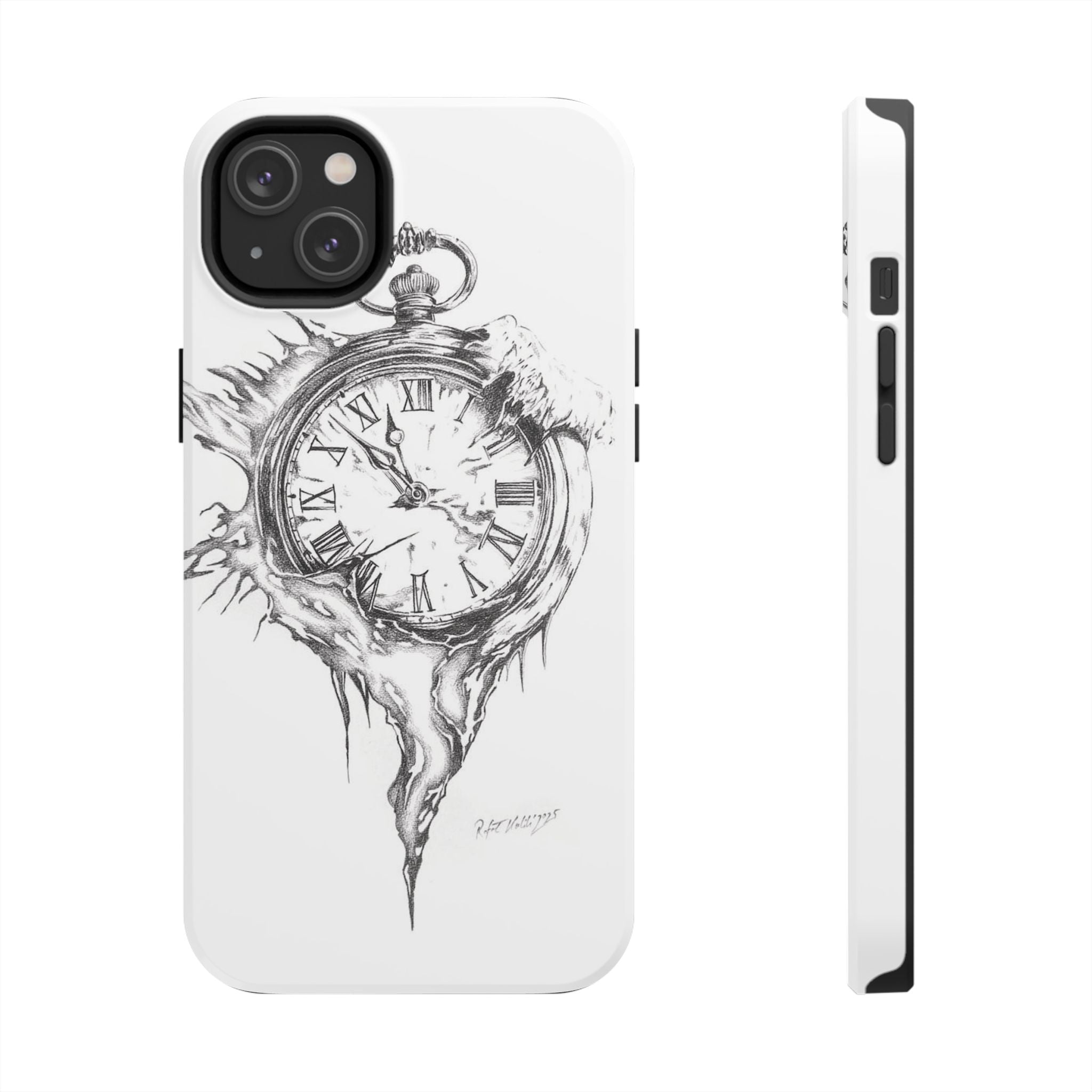 Melting Pocket Watch Phone Case | Vintage Clock Illustration