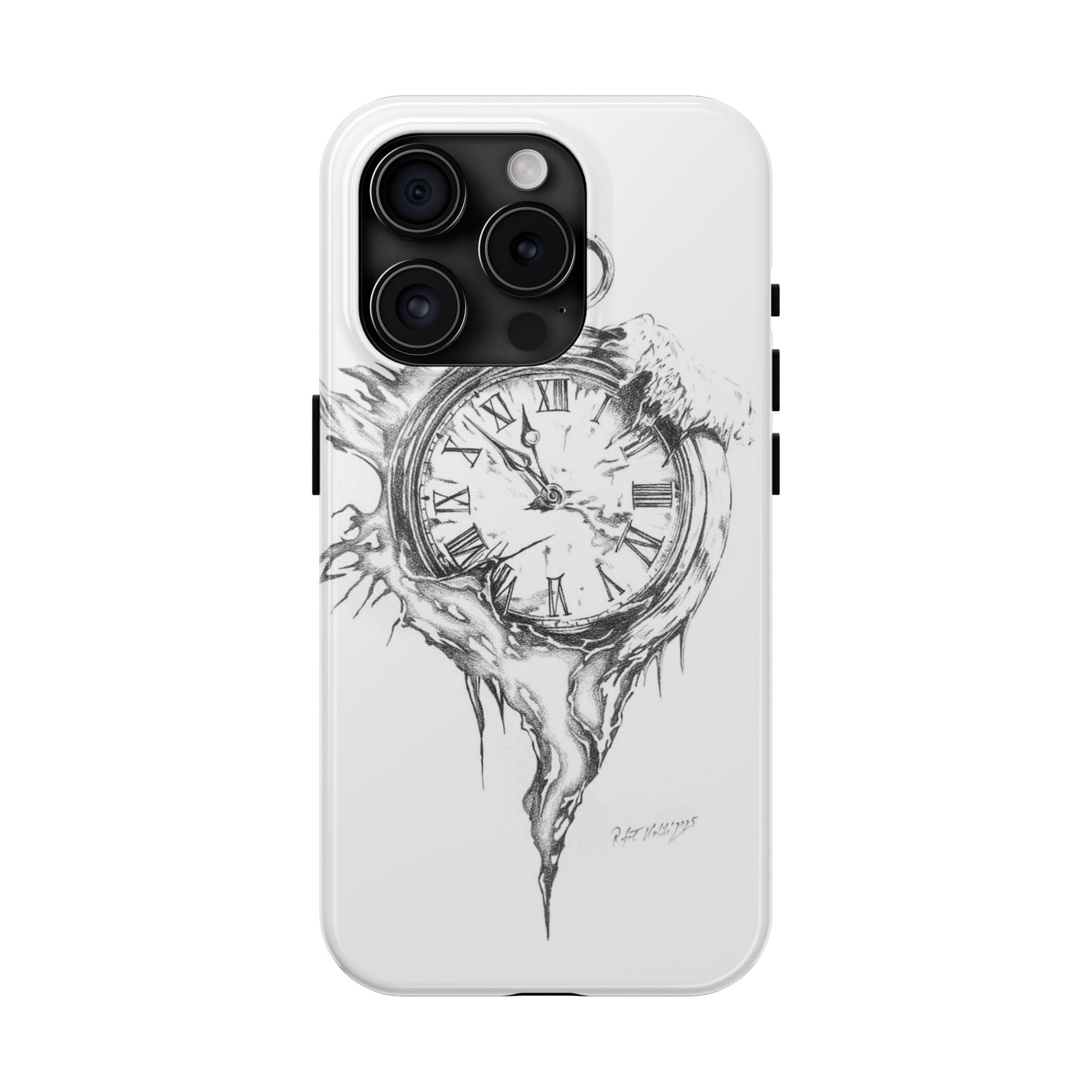 Melting Pocket Watch Phone Case | Vintage Clock Illustration