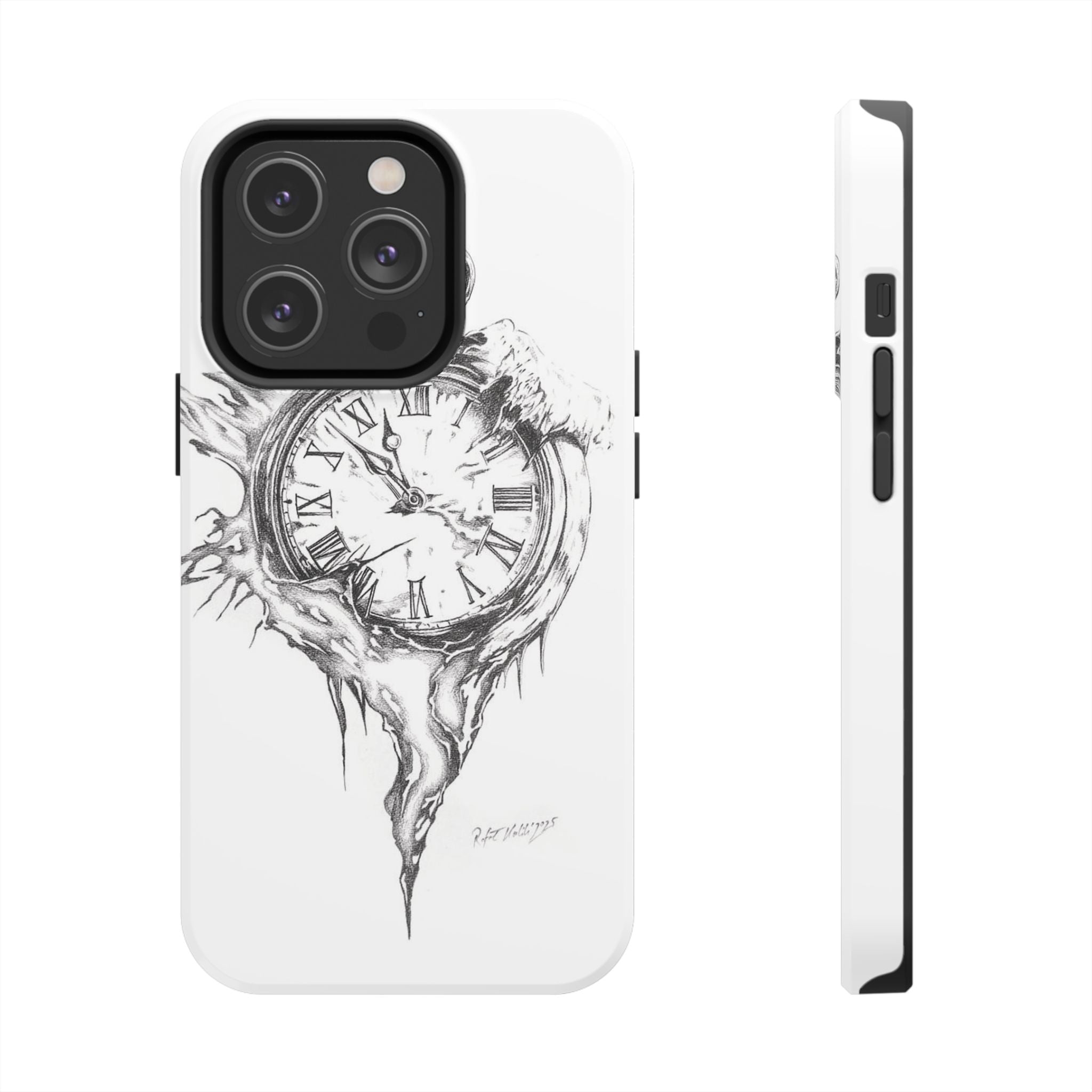 Melting Pocket Watch Phone Case | Vintage Clock Illustration