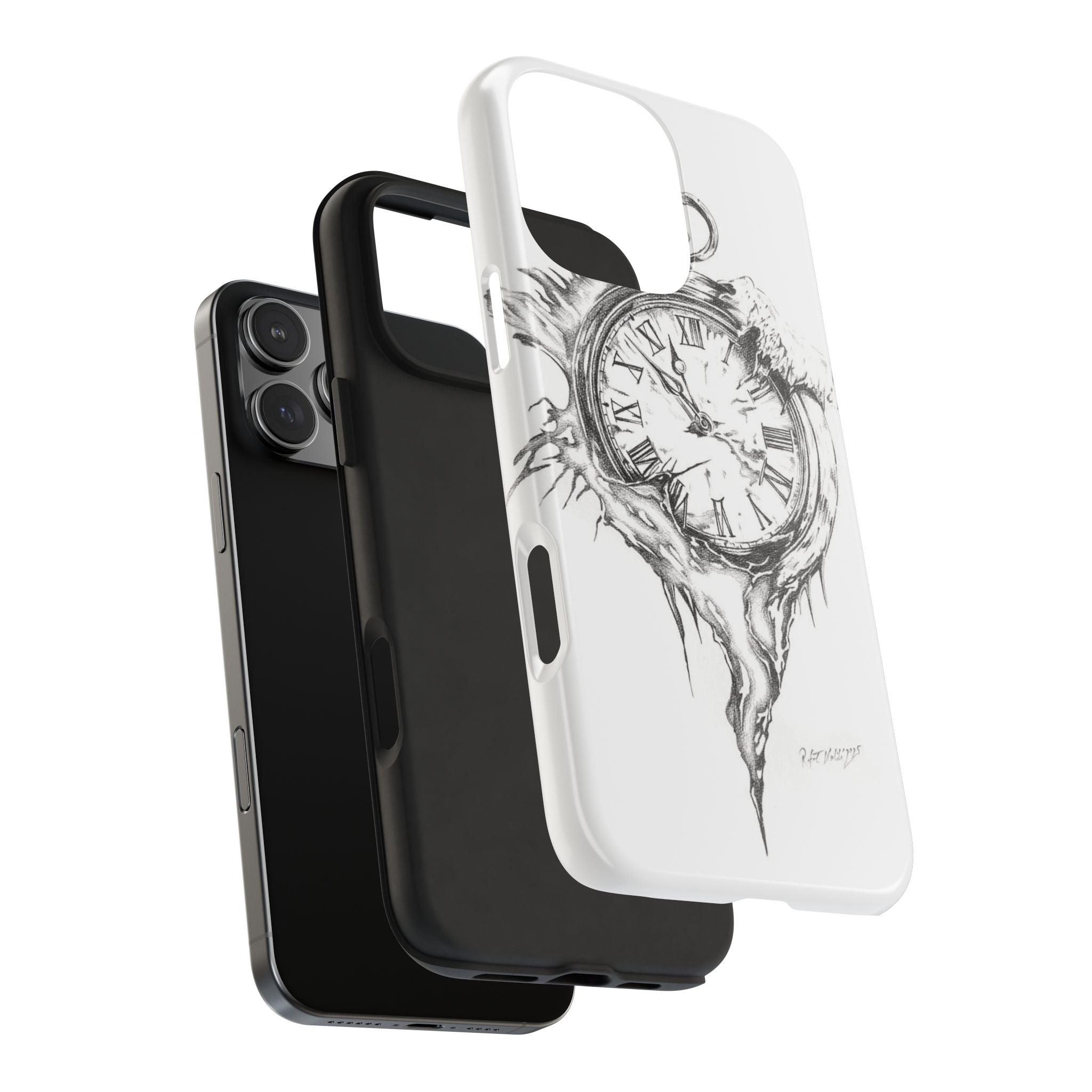 Melting Pocket Watch Phone Case | Vintage Clock Illustration