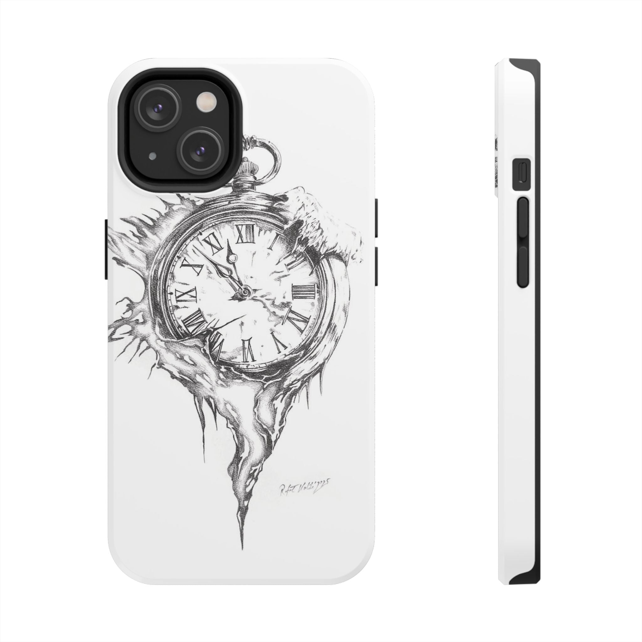 Melting Pocket Watch Phone Case | Vintage Clock Illustration