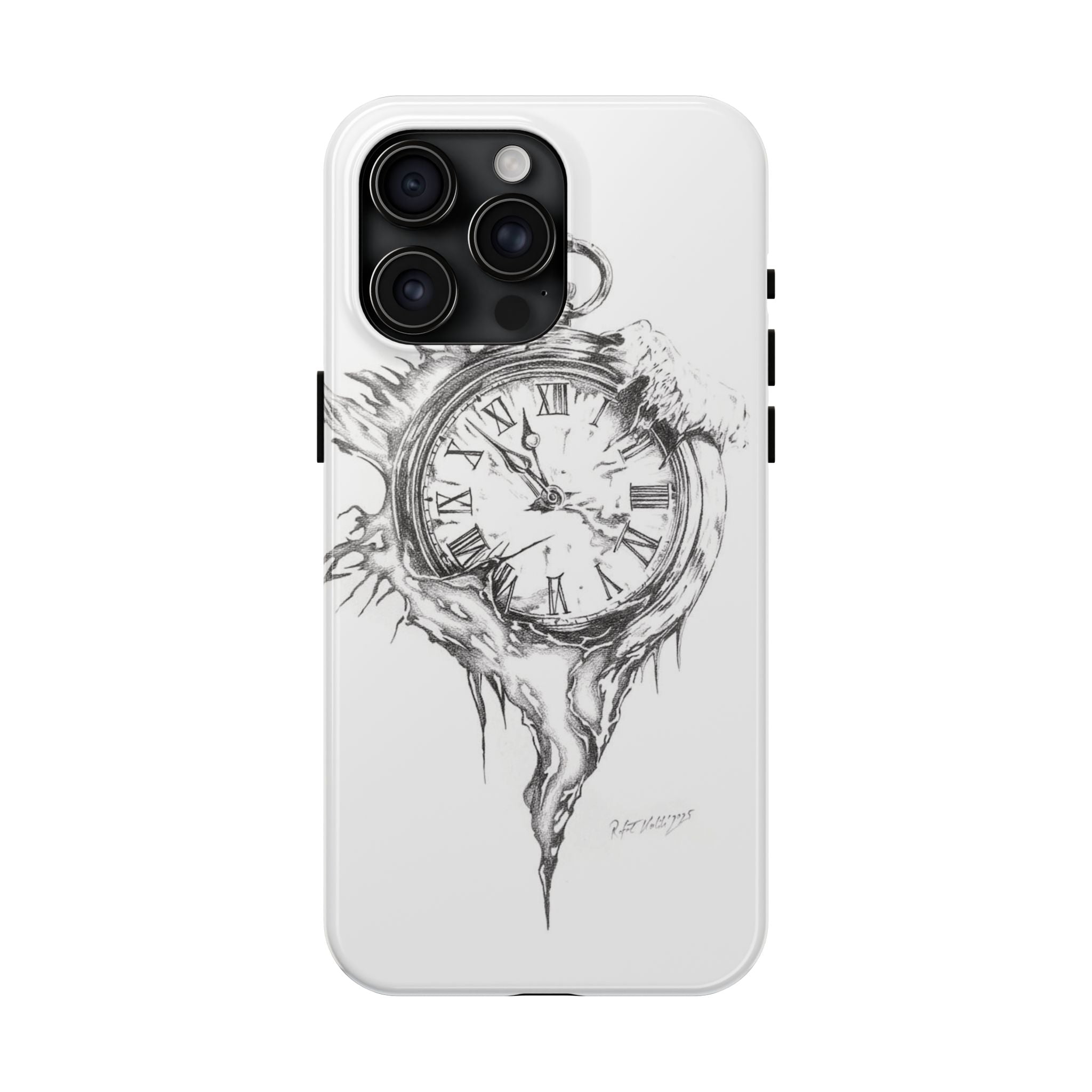 Melting Pocket Watch Phone Case | Vintage Clock Illustration