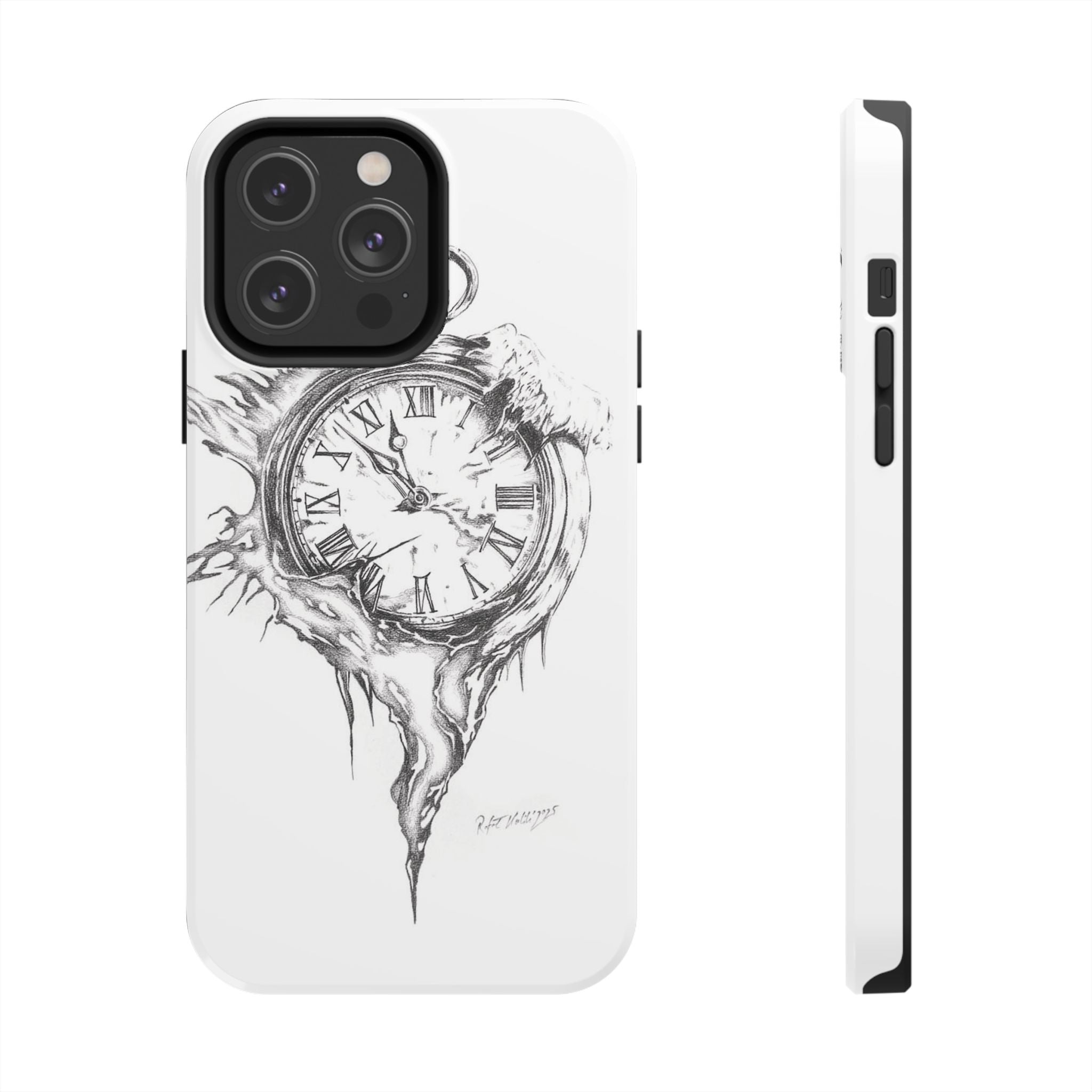 Melting Pocket Watch Phone Case | Vintage Clock Illustration