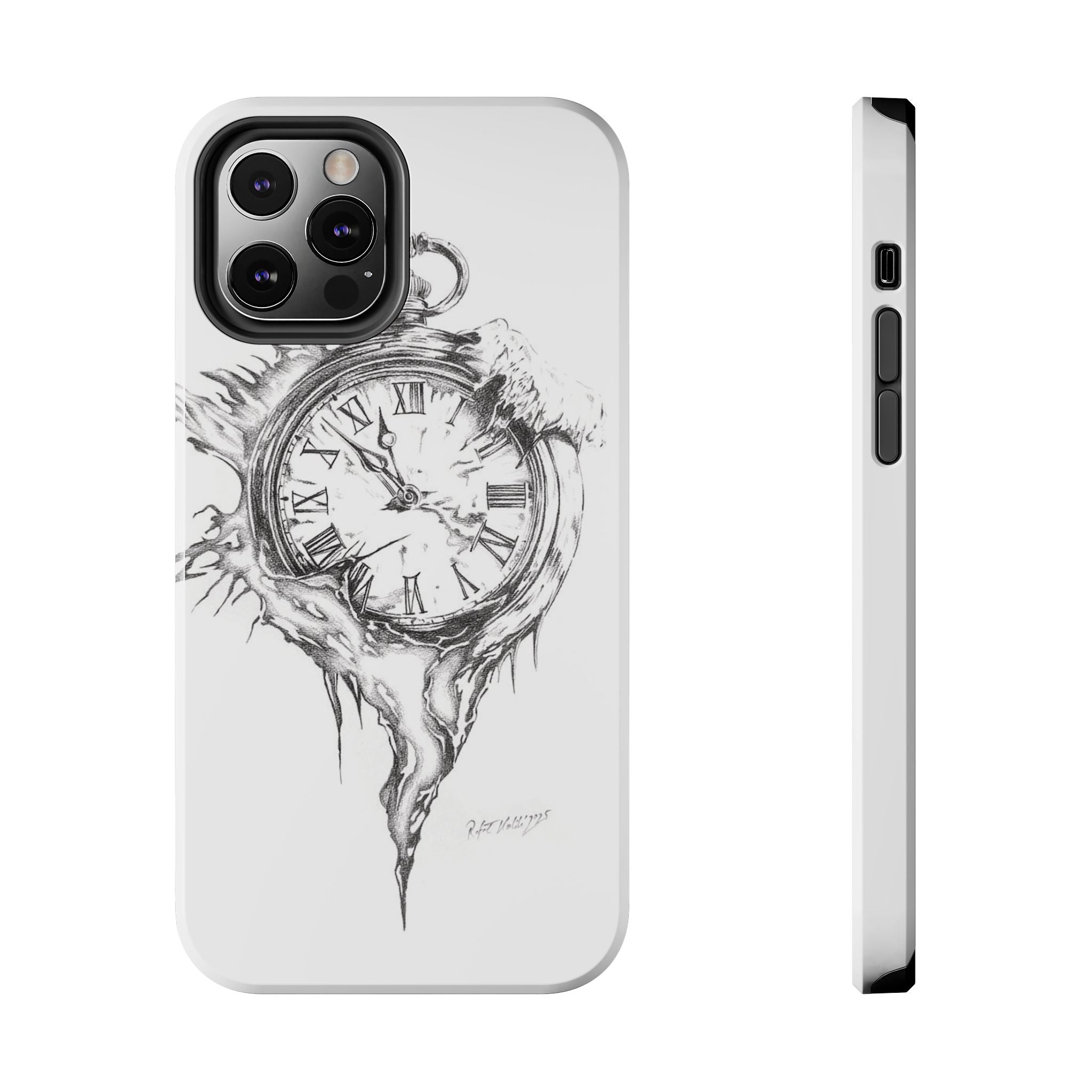 Melting Pocket Watch Phone Case | Vintage Clock Illustration