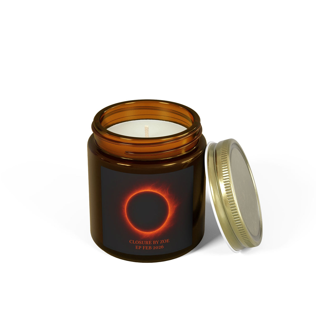 Solar Eclipse Scented Candle — Coconut Apricot Wax (4oz/9oz)