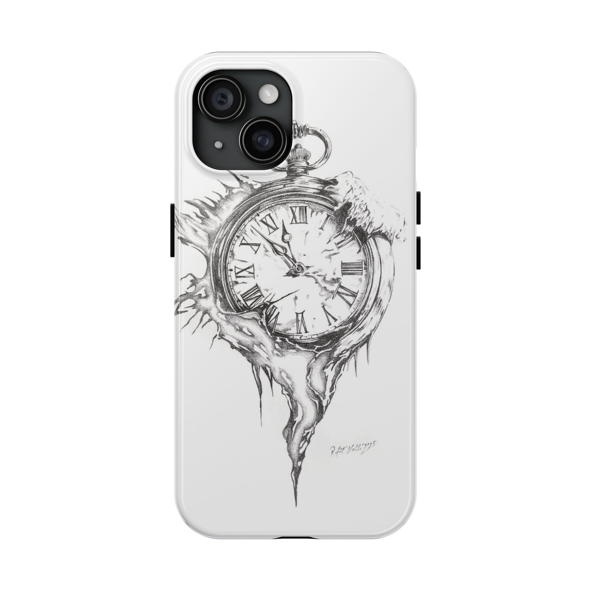 Melting Pocket Watch Phone Case | Vintage Clock Illustration