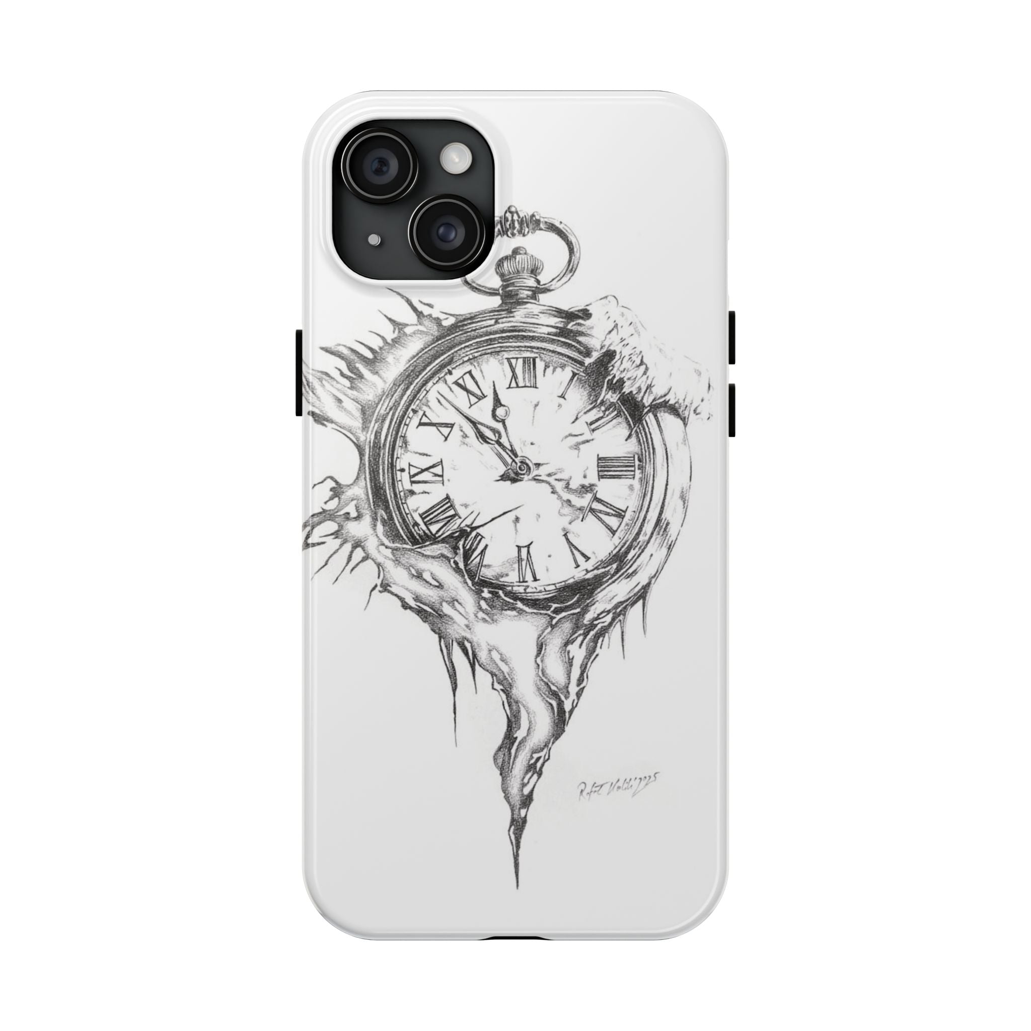 Melting Pocket Watch Phone Case | Vintage Clock Illustration