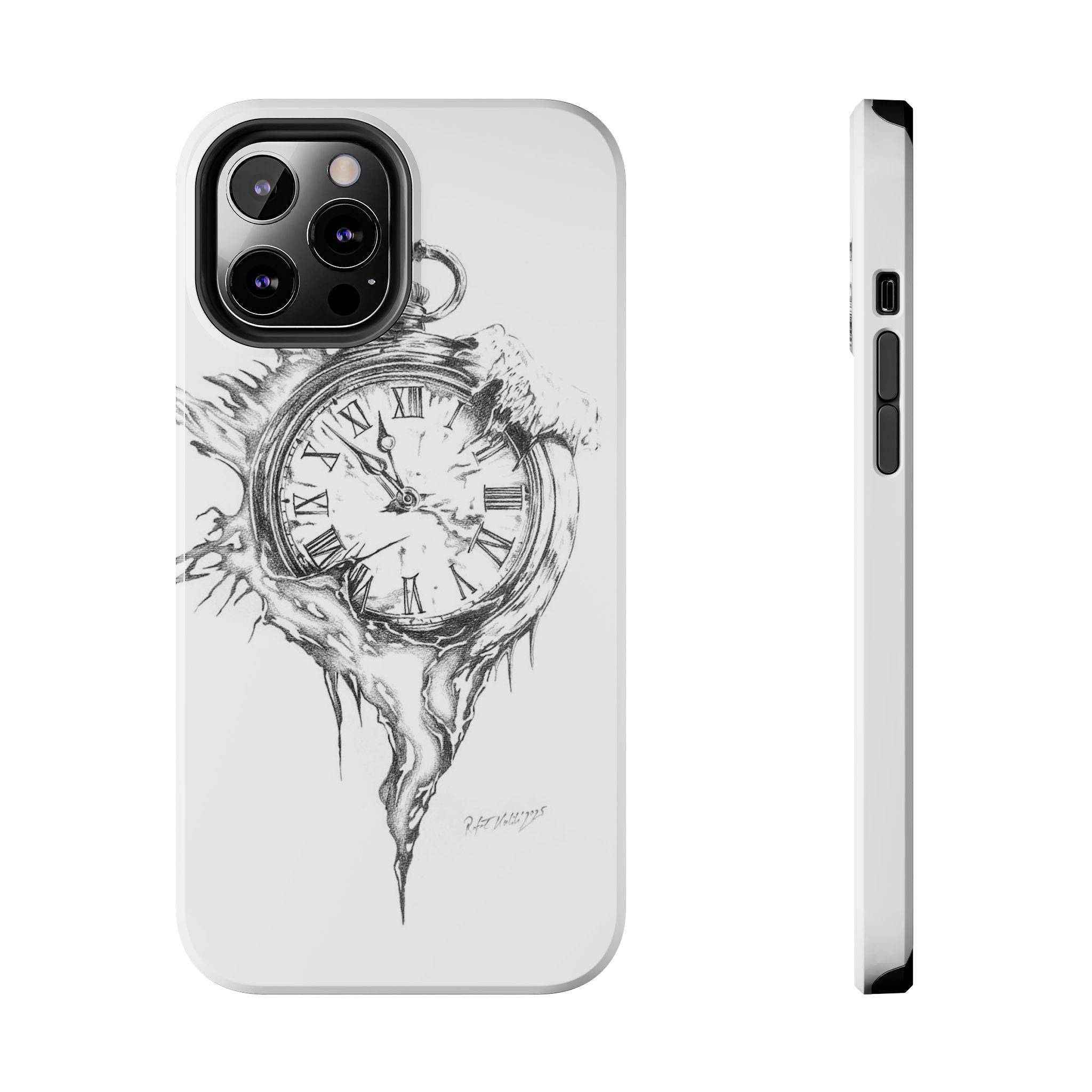 Melting Pocket Watch Phone Case | Vintage Clock Illustration