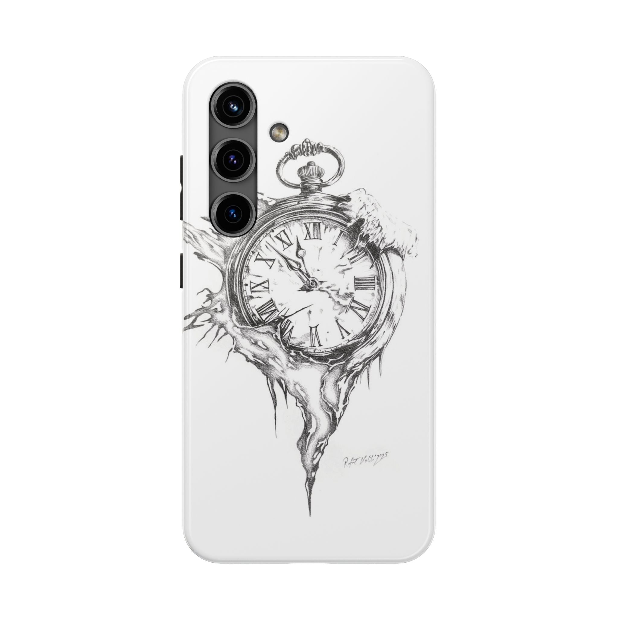 Melting Pocket Watch Phone Case | Vintage Clock Illustration