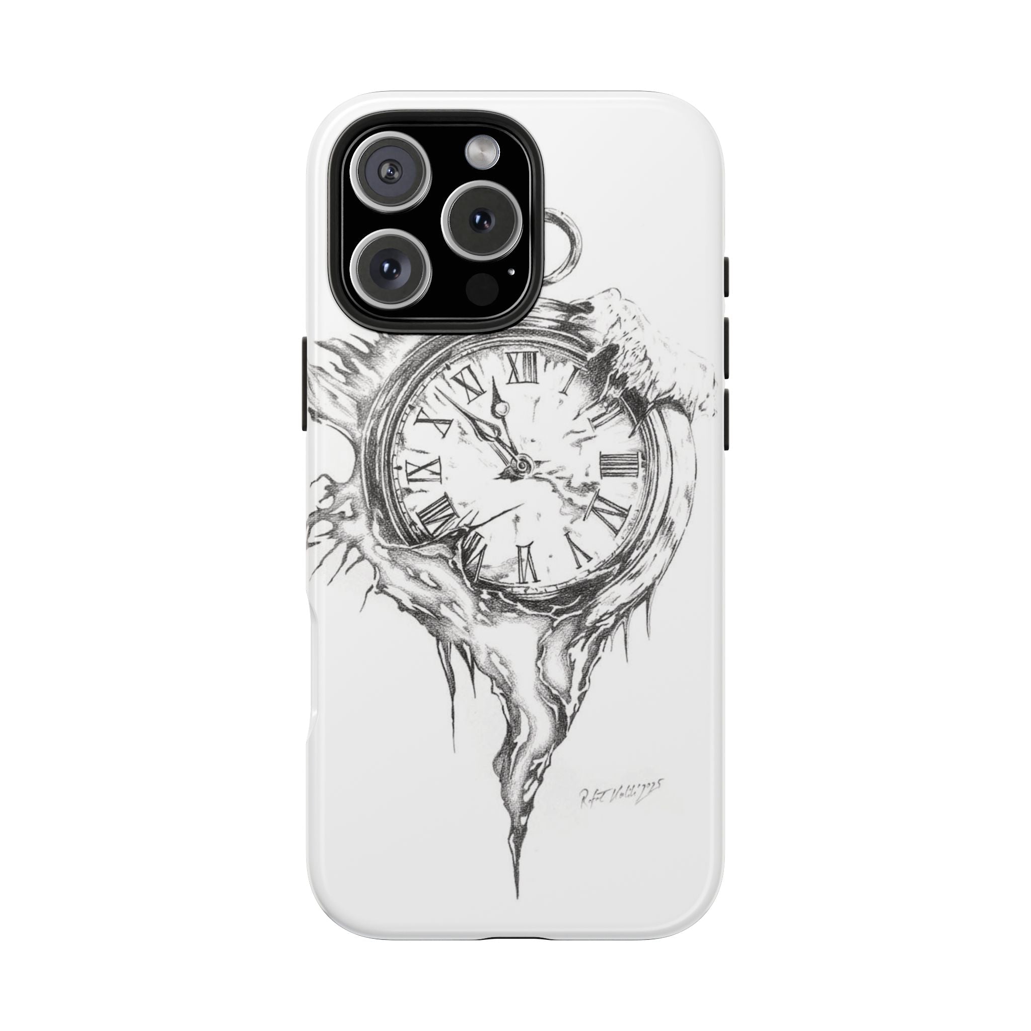 Melting Pocket Watch Phone Case | Vintage Clock Illustration