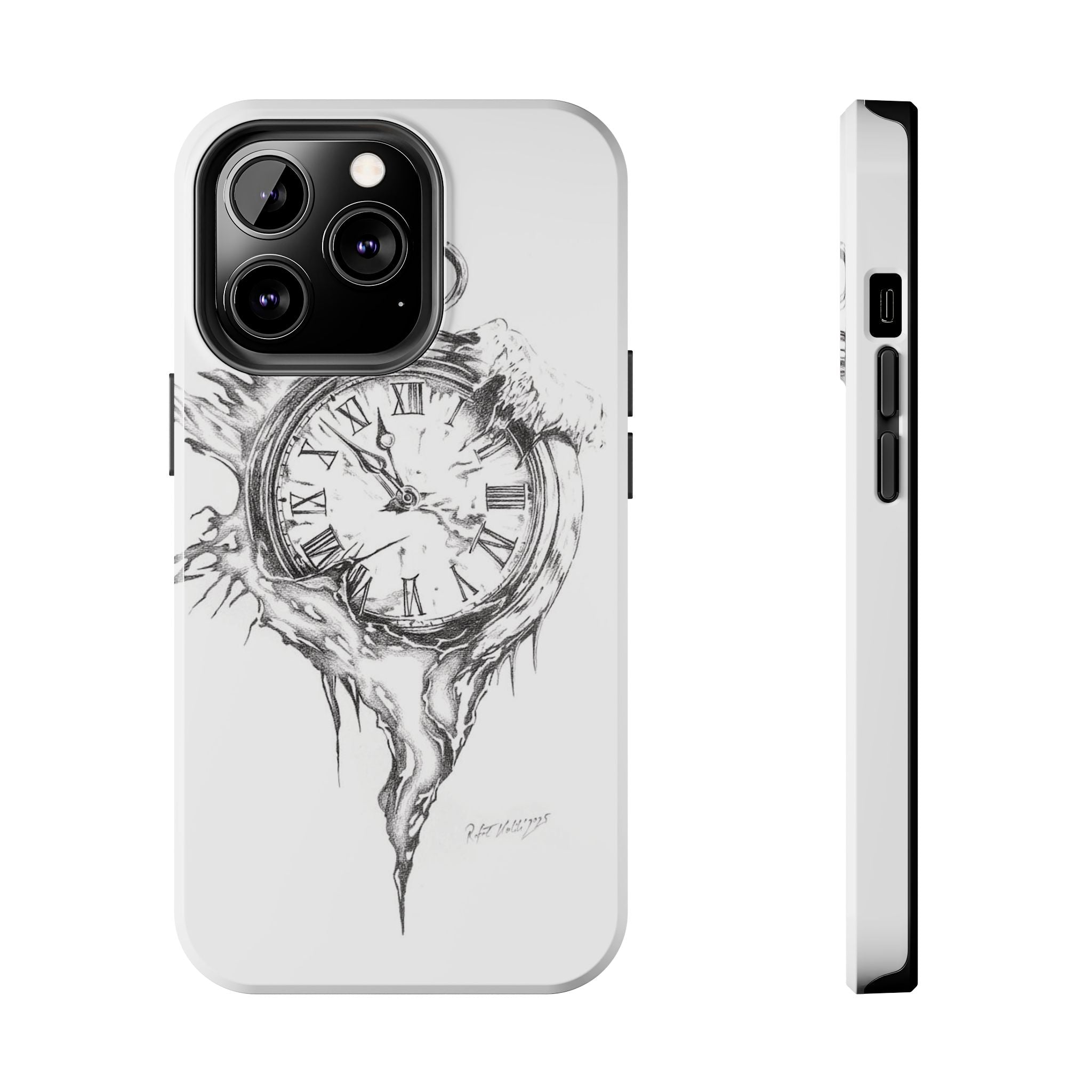 Melting Pocket Watch Phone Case | Vintage Clock Illustration